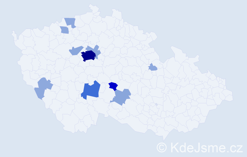 Příjmení: 'Komrs', počet výskytů 31 v celé ČR