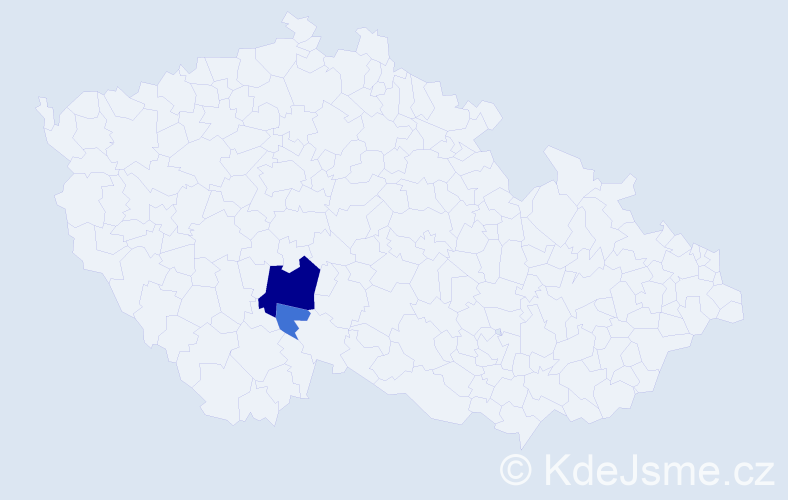 Příjmení: 'Törkel', počet výskytů 14 v celé ČR