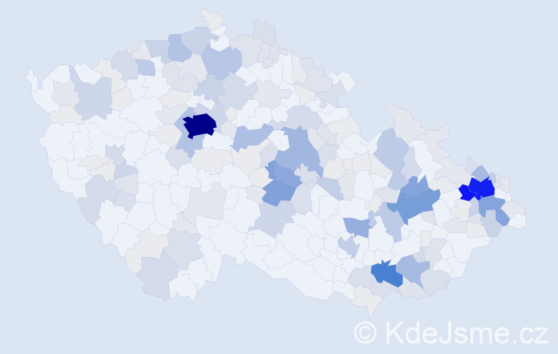 Příjmení: 'Niklová', počet výskytů 802 v celé ČR