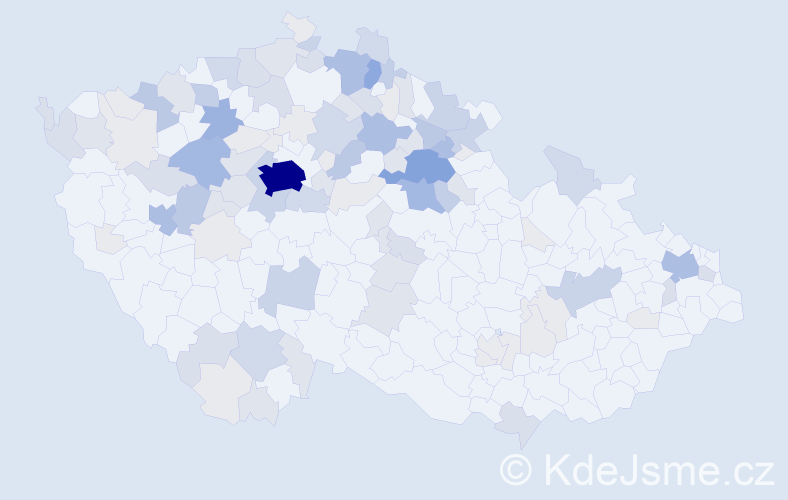 Příjmení: 'Riegerová', počet výskytů 359 v celé ČR