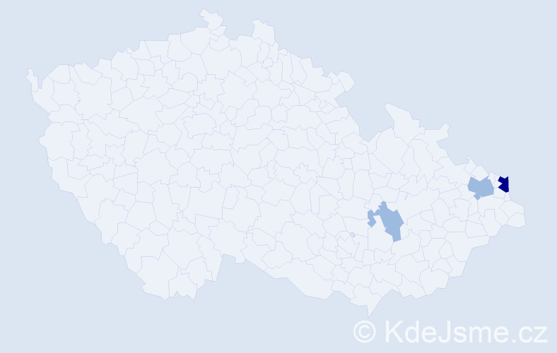 Příjmení: 'Drapková', počet výskytů 6 v celé ČR