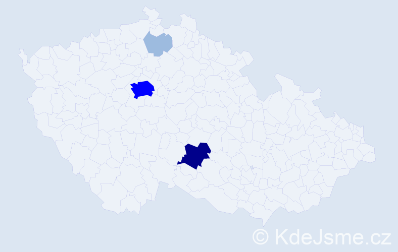 Příjmení: 'Duru', počet výskytů 8 v celé ČR