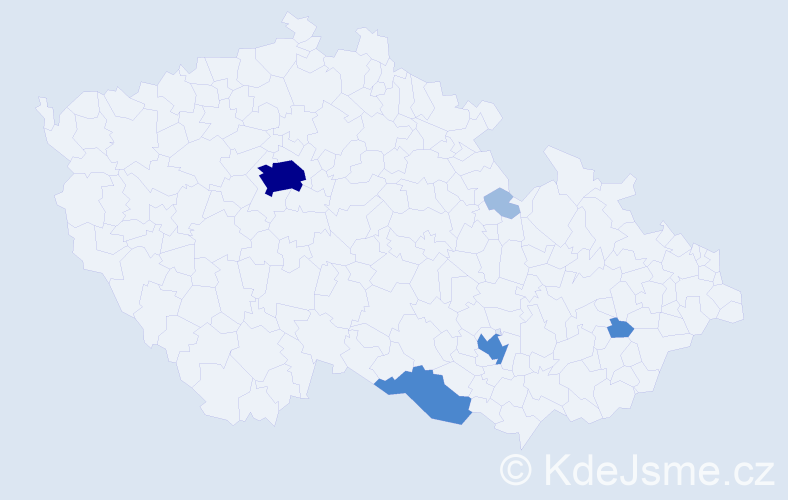 Příjmení: 'Steffel', počet výskytů 11 v celé ČR