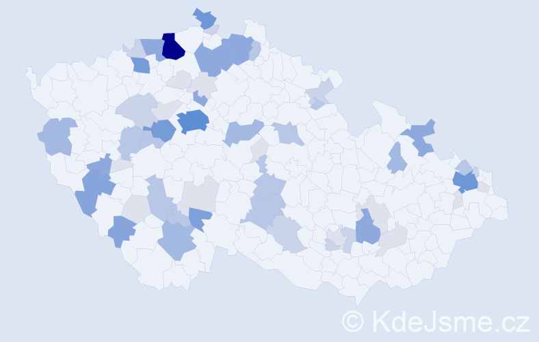 Příjmení: 'Kurej', počet výskytů 197 v celé ČR