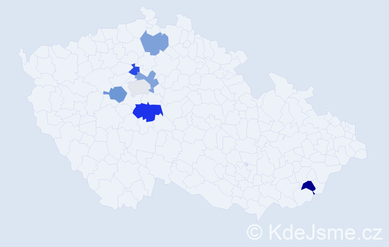 Příjmení: 'Malych', počet výskytů 8 v celé ČR