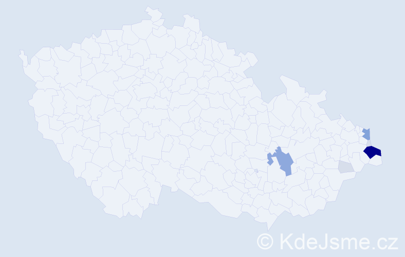 Příjmení: 'Haratková', počet výskytů 31 v celé ČR
