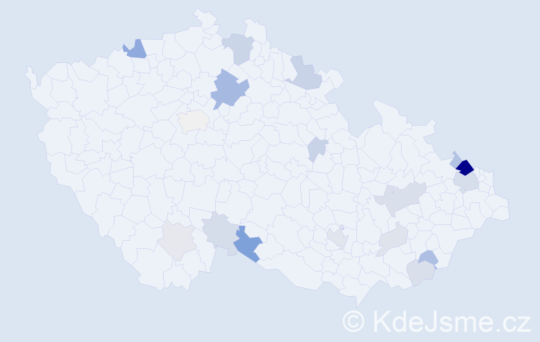 Příjmení: 'Meisel', počet výskytů 47 v celé ČR