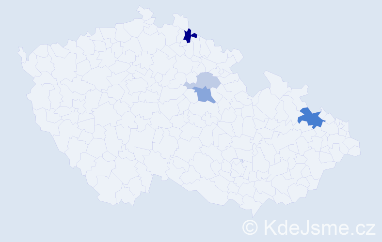 Příjmení: 'Scheidel', počet výskytů 9 v celé ČR