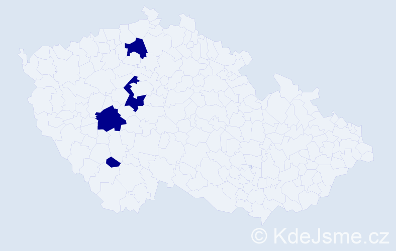 Příjmení: 'Flyntych', počet výskytů 4 v celé ČR