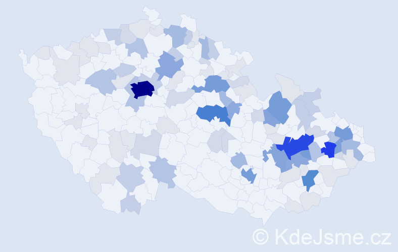 Příjmení: 'Doubravská', počet výskytů 333 v celé ČR