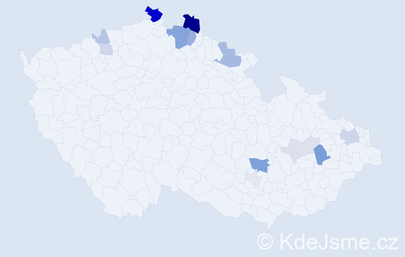 Příjmení: 'Wildner', počet výskytů 32 v celé ČR