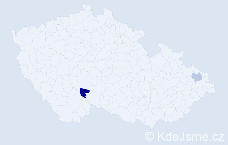 Příjmení: 'Olchovičová', počet výskytů 2 v celé ČR