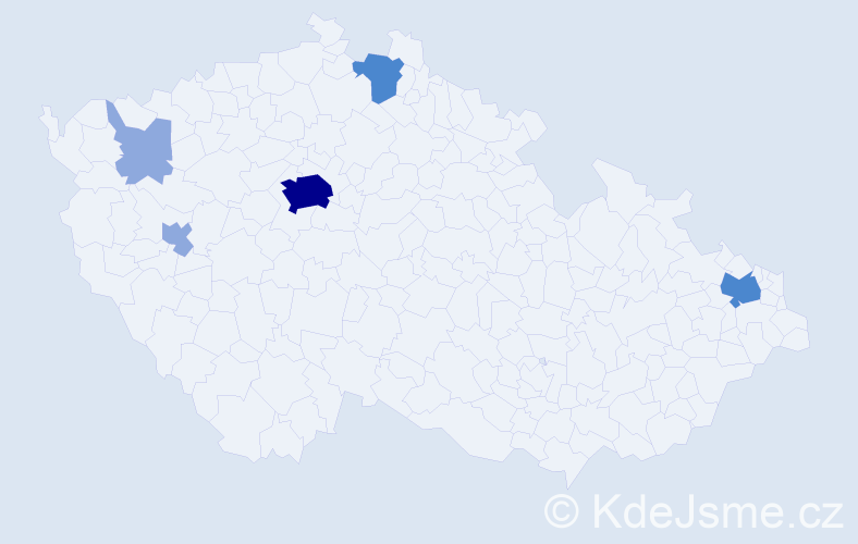 Příjmení: 'Nikolayeva', počet výskytů 11 v celé ČR