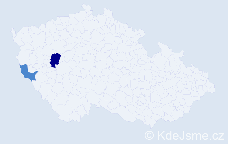 Příjmení: 'Baumerová', počet výskytů 9 v celé ČR