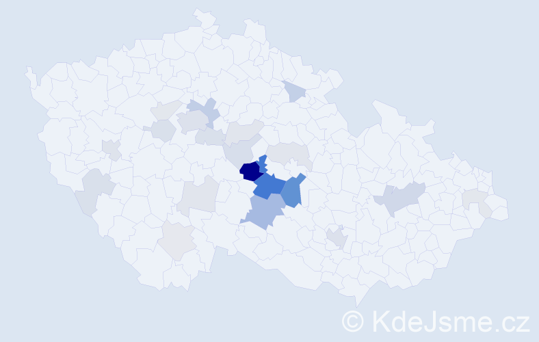 Příjmení: 'Dejmalová', počet výskytů 65 v celé ČR