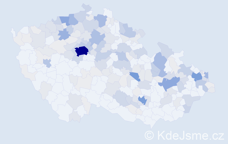 Příjmení: 'Dittrich', počet výskytů 760 v celé ČR