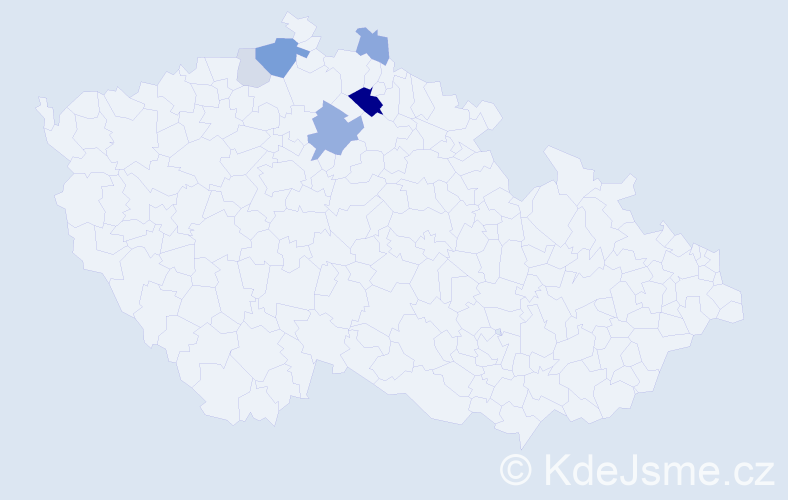 Příjmení: 'Nayperk', počet výskytů 15 v celé ČR