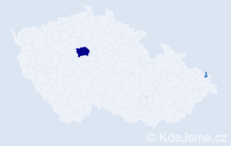 Příjmení: 'Read', počet výskytů 4 v celé ČR