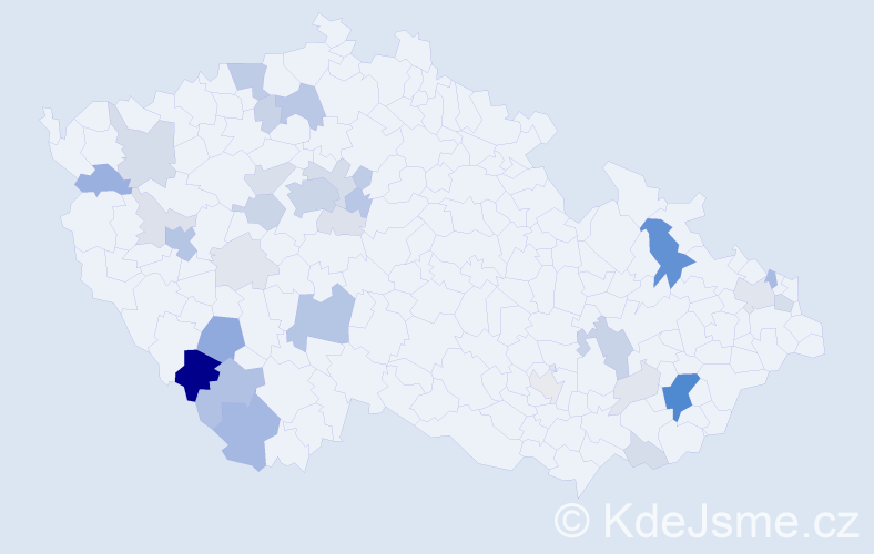 Příjmení: 'Batík', počet výskytů 113 v celé ČR