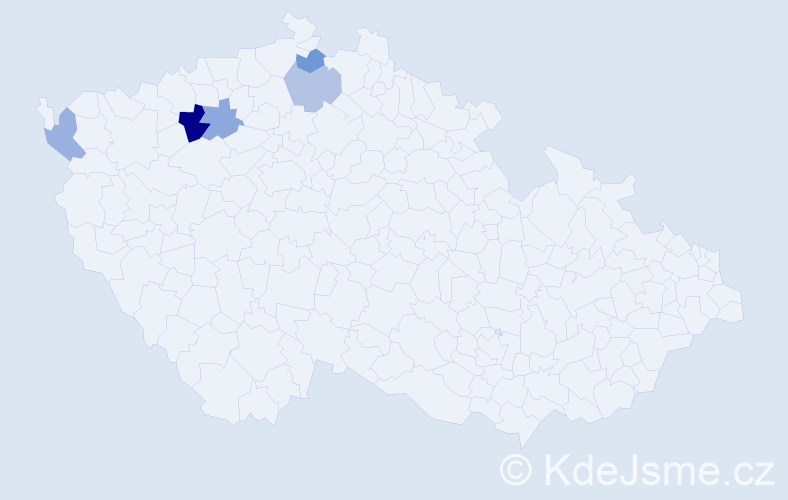 Příjmení: 'Kotapišová', počet výskytů 7 v celé ČR