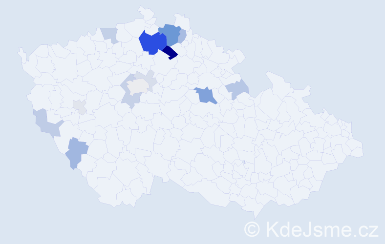 Příjmení: 'Suske', počet výskytů 43 v celé ČR