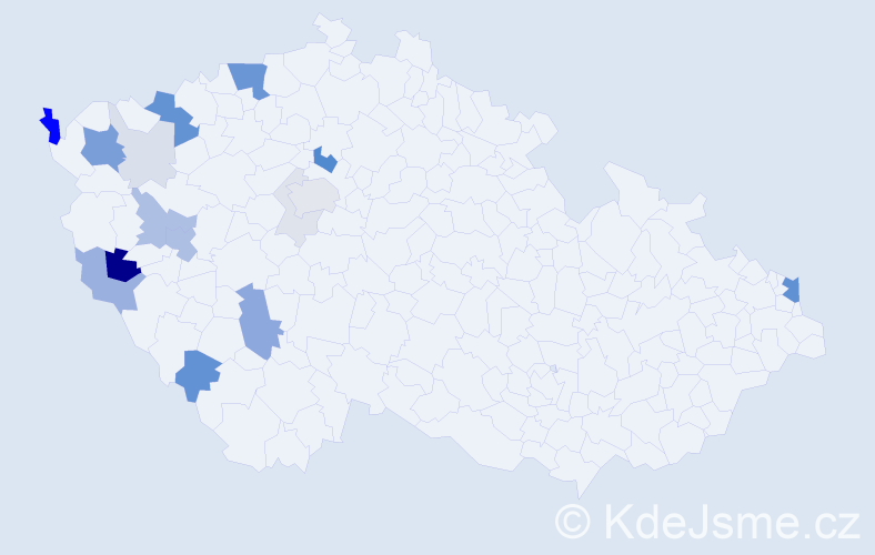 Příjmení: 'Krippner', počet výskytů 61 v celé ČR