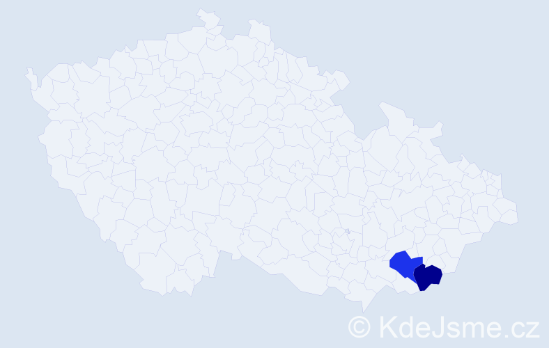 Příjmení: 'Vergaš', počet výskytů 2 v celé ČR