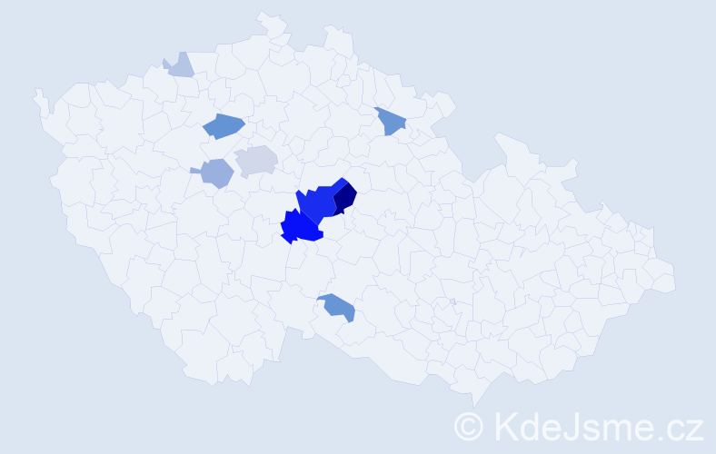 Příjmení: 'Liberský', počet výskytů 34 v celé ČR