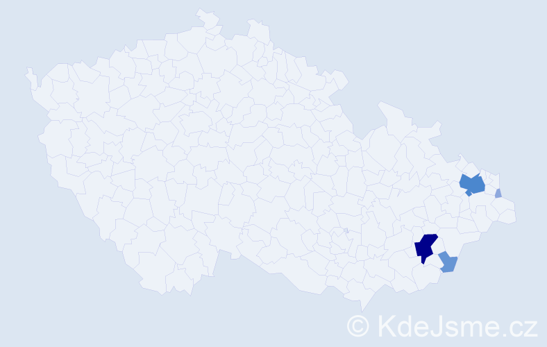 Příjmení: 'Karpiel', počet výskytů 16 v celé ČR