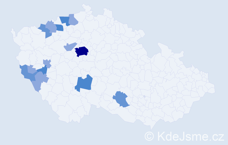 Příjmení: 'Aulík', počet výskytů 39 v celé ČR
