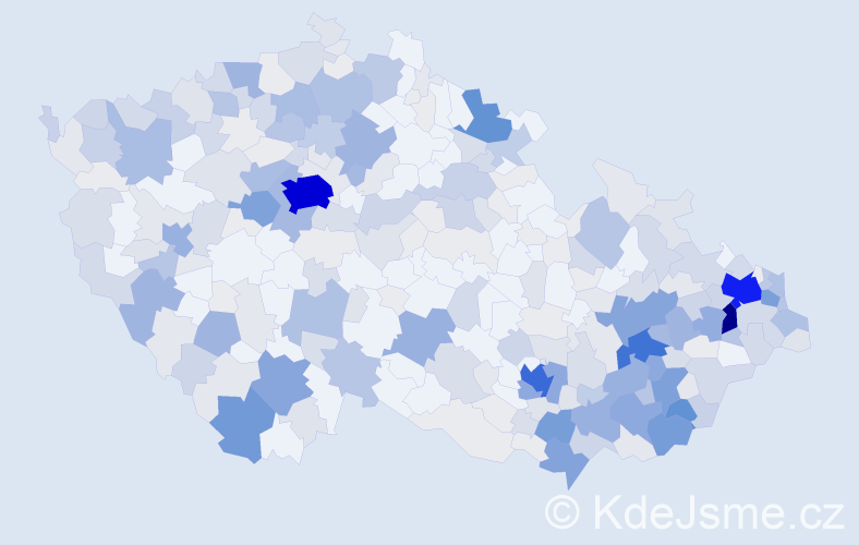 Příjmení: 'Petrášová', počet výskytů 1343 v celé ČR