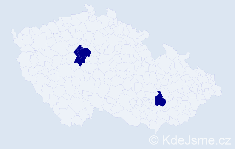 Příjmení: 'Terentev', počet výskytů 3 v celé ČR