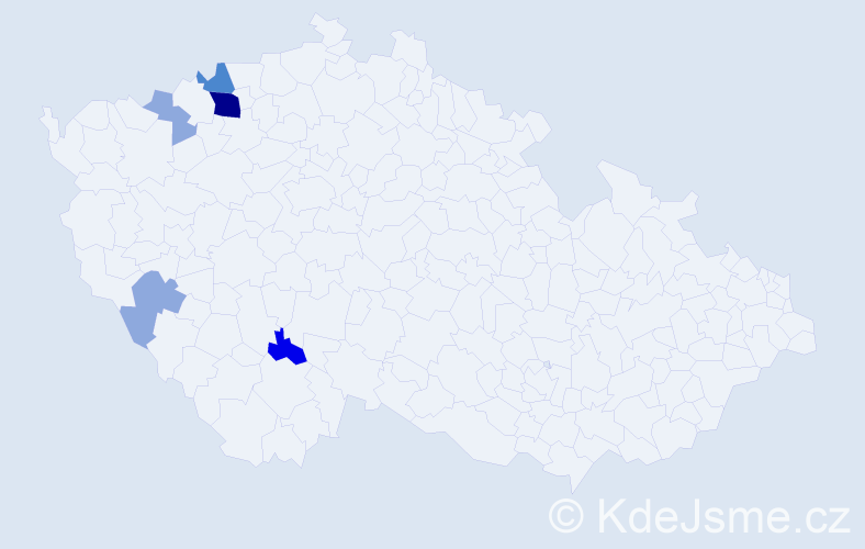 Příjmení: 'Zeidlová', počet výskytů 16 v celé ČR