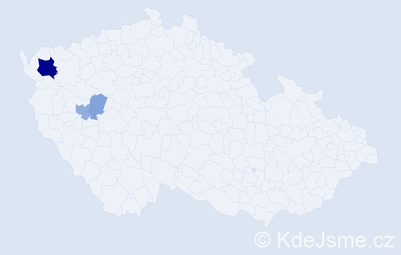 Příjmení: 'Biker', počet výskytů 9 v celé ČR