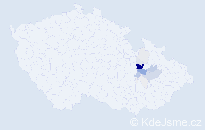 Příjmení: 'Ellner', počet výskytů 32 v celé ČR
