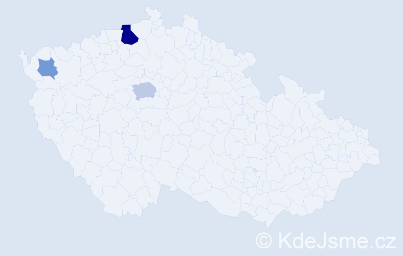 Příjmení: 'Kinovič', počet výskytů 8 v celé ČR