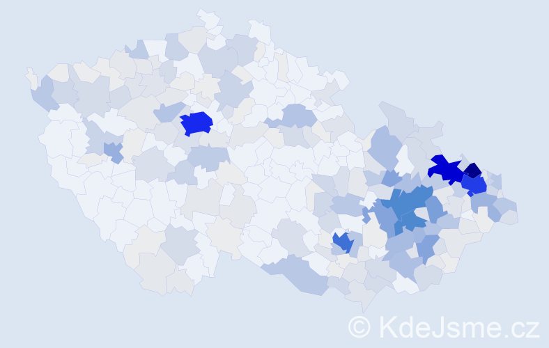 Příjmení: 'Smolka', počet výskytů 1041 v celé ČR