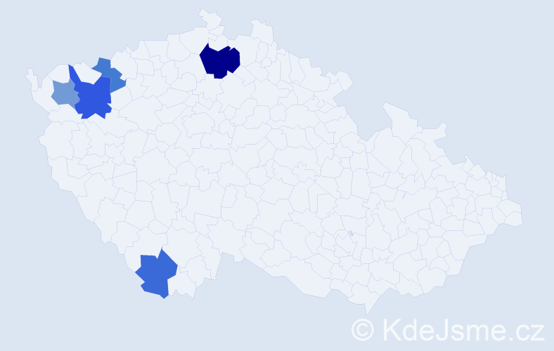 Příjmení: 'Somora', počet výskytů 8 v celé ČR