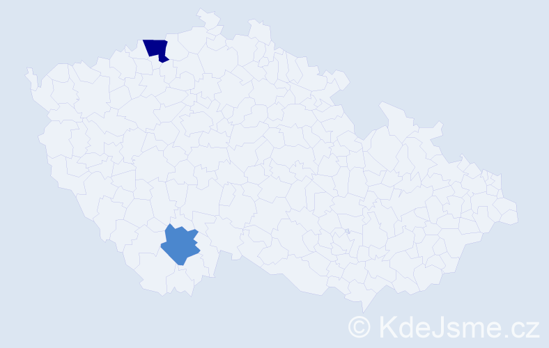 Příjmení: 'Ribolová', počet výskytů 7 v celé ČR