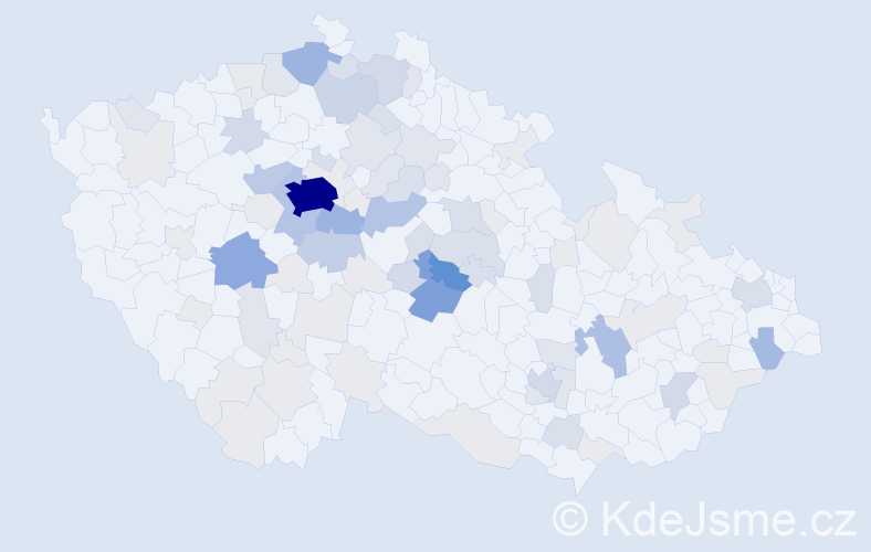 Příjmení: 'Bezoušková', počet výskytů 299 v celé ČR