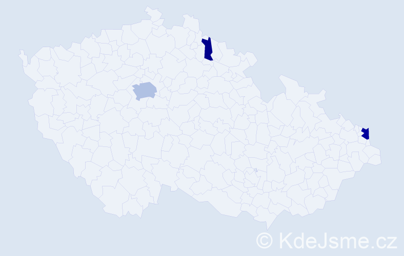 Příjmení: 'Vilčko', počet výskytů 8 v celé ČR