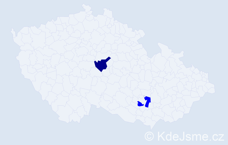 Příjmení: 'Ruščanský', počet výskytů 2 v celé ČR