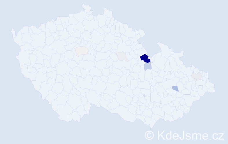Příjmení: 'Majvaldová', počet výskytů 38 v celé ČR
