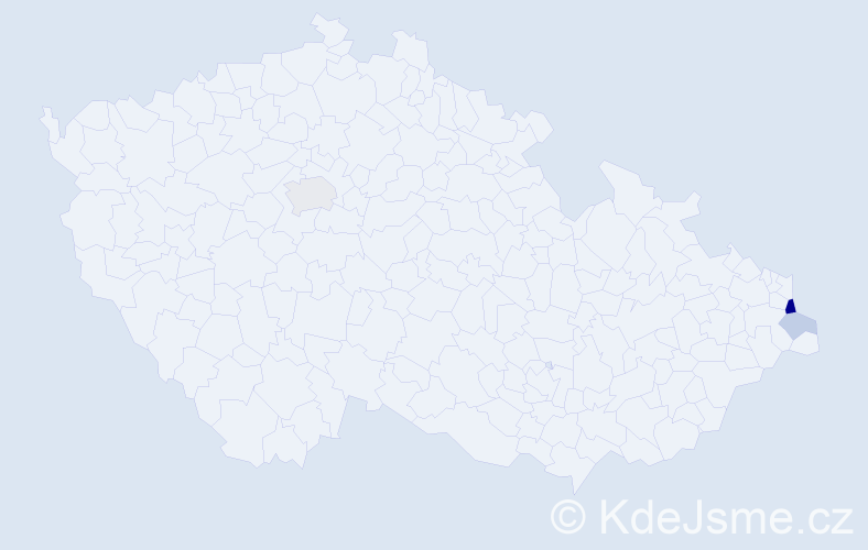 Příjmení: 'Wowerka', počet výskytů 8 v celé ČR
