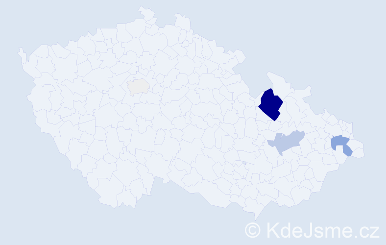 Příjmení: 'Cakirpaloglu', počet výskytů 17 v celé ČR