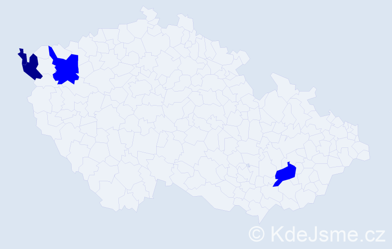 Příjmení: 'Slamenko', počet výskytů 6 v celé ČR