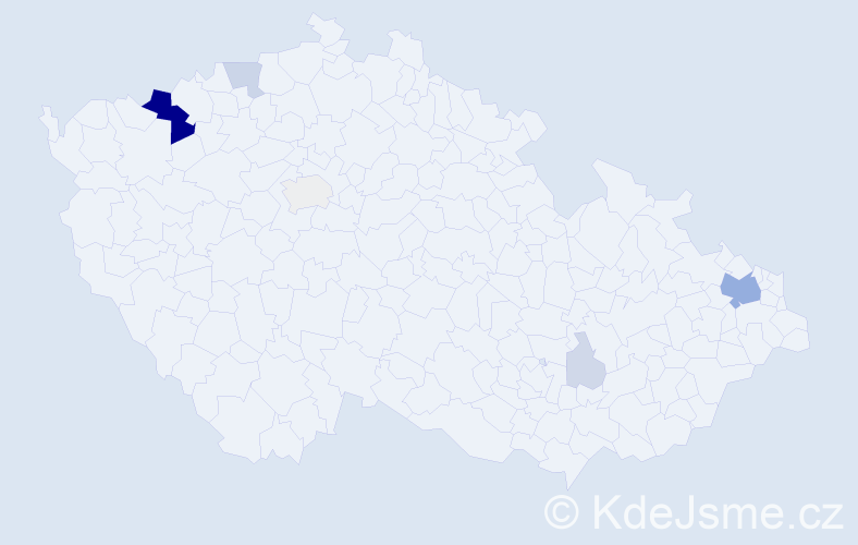 Příjmení: 'Maľar', počet výskytů 28 v celé ČR