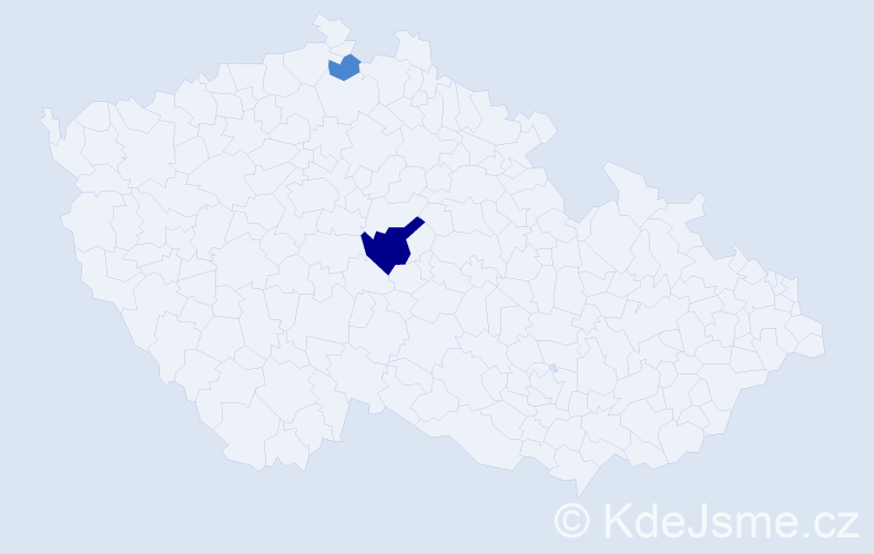 Příjmení: 'Sadlik', počet výskytů 4 v celé ČR