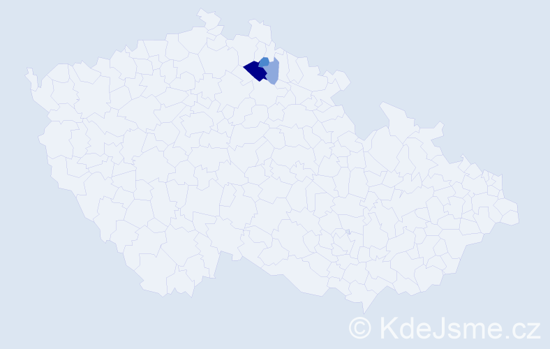 Příjmení: 'Klickanič', počet výskytů 8 v celé ČR
