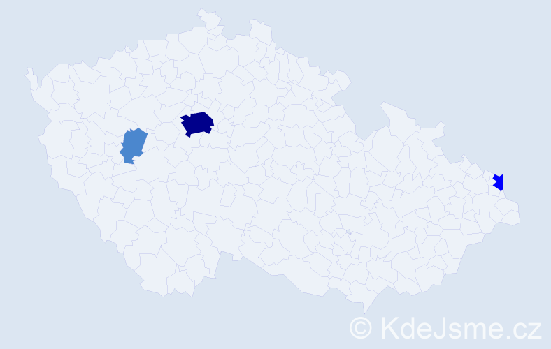 Příjmení: 'Roďom', počet výskytů 6 v celé ČR